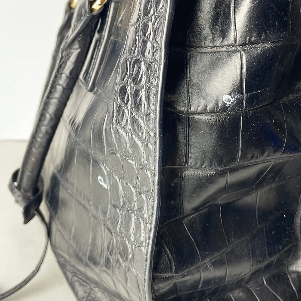 Michael Kors Dillon Large Croc Embossed Satchel